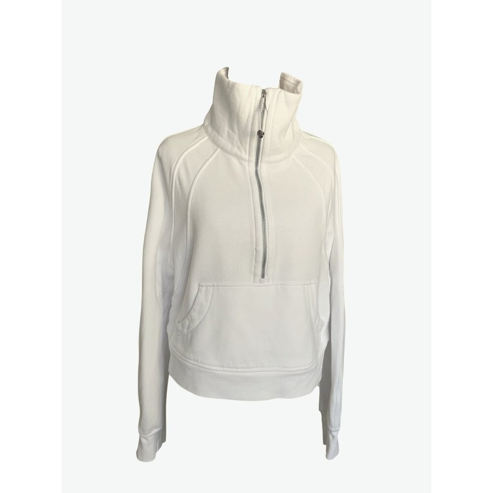 Lululemon crop white oversized  sweatshirt 42’chest 19’ long like new